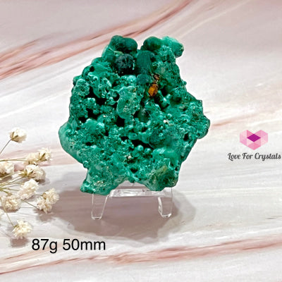 Malachite Raw With Stand (Congo) Crystals