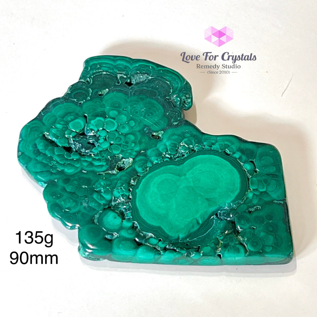 Malachite Slice With Wooden Stand (Congo) Polished Crystals