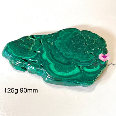 Malachite Slice With Wooden Stand (Congo) Polished Crystals