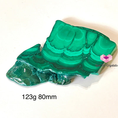 Malachite Slice With Wooden Stand (Congo) Polished Crystals