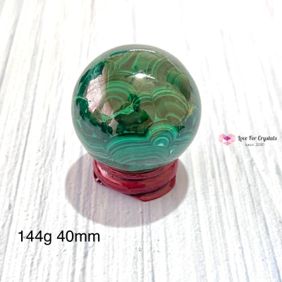 Malachite Spheres (Congo) Aaa 144G 40Mm Crystals