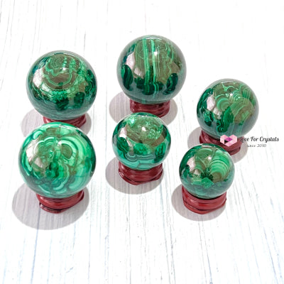 Malachite Spheres (Congo) Aaa Crystals