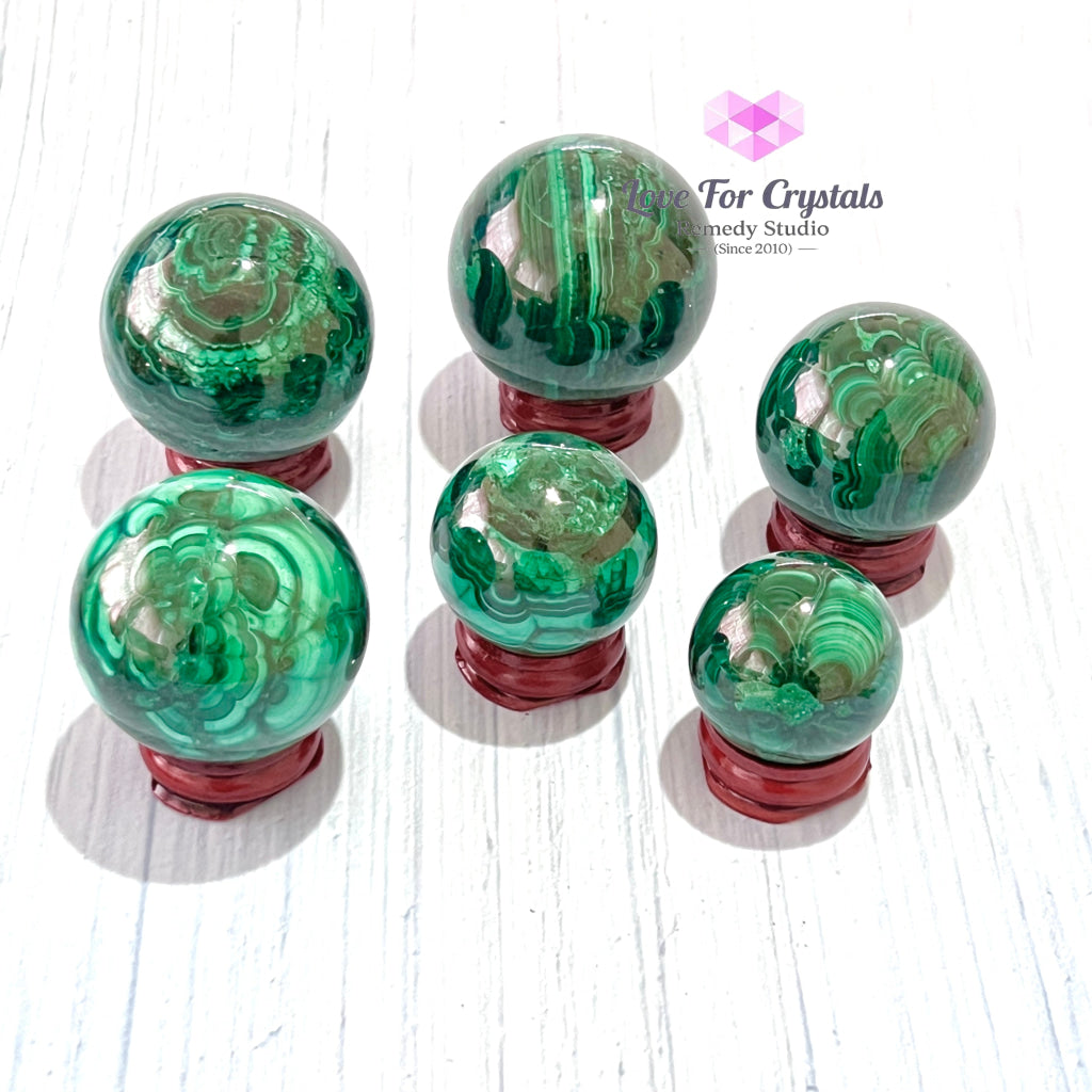 Malachite Spheres (Congo) Aaa Crystals