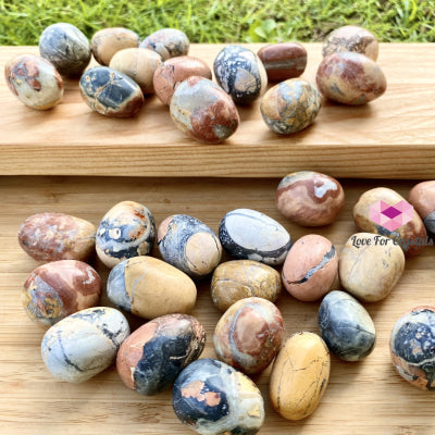 Maligano Jasper Tumbled Pebbles (Brecciated) Indonesia