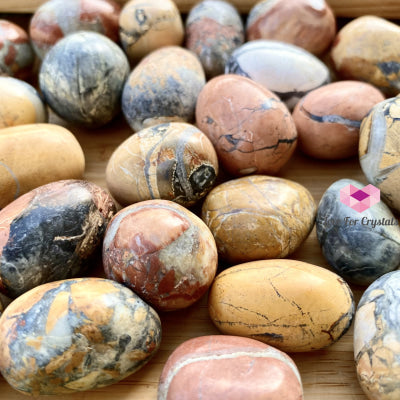 Maligano Jasper Tumbled Pebbles (Brecciated) Indonesia Per Piece 30-40Mm
