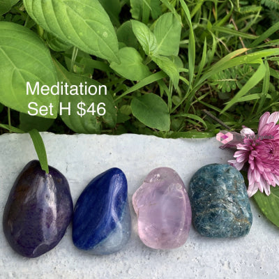 Meditation Crystal Set (4 Stones 30-45Mm) Sets