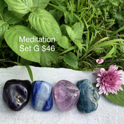 Meditation Crystal Set (4 Stones 30-45Mm) Sets