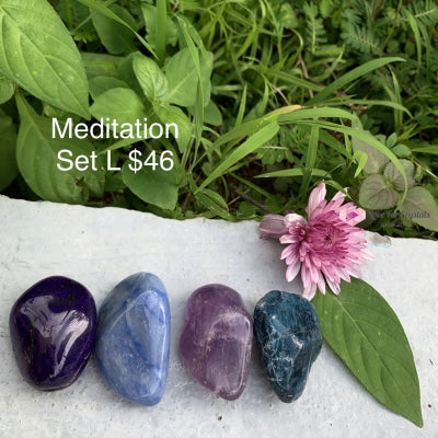 Meditation Crystal Set (4 Stones 30-45Mm) Sets