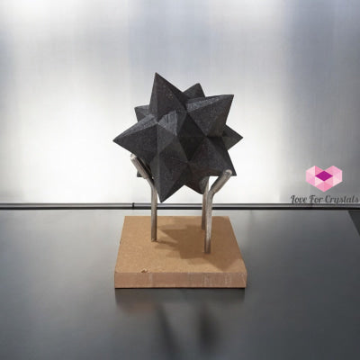 Merkaba Shungite/Graphite Compounded 75mm (Frequency of Purification• Tech Harmony)Pre-encoded activated 75mm (random