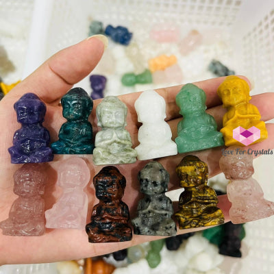Mini Buddha Crystal Carving 30Mm Carving