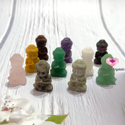 Mini Buddha Crystal Carving 30Mm Carving
