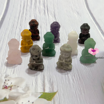 Mini Buddha Crystal Carving 30Mm Carving
