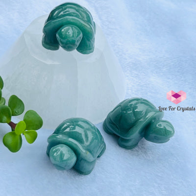 Mini Crystal Turtles/ Tortoise 1.5 (Per Piece) Aventurine- Luck Carved Crystals