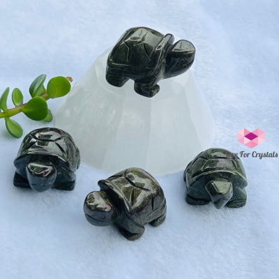 Mini Crystal Turtles/ Tortoise 1.5 (Per Piece) Dragon Jasper- Strength Carved Crystals