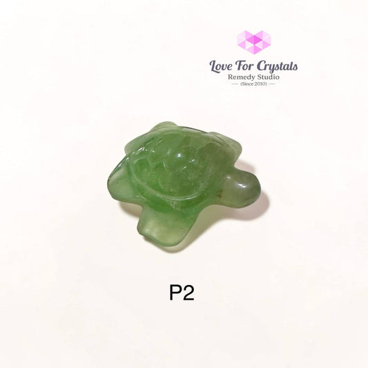 Mini Fluorite Tortoise 30mm (Harmony • Protection • Smooth Flow) - Photo 2 - Fluorite