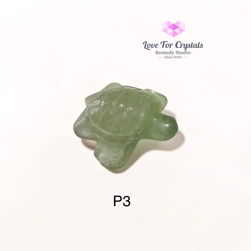 Mini Fluorite Tortoise 30mm (Harmony • Protection • Smooth Flow) - Photo 3 - Fluorite
