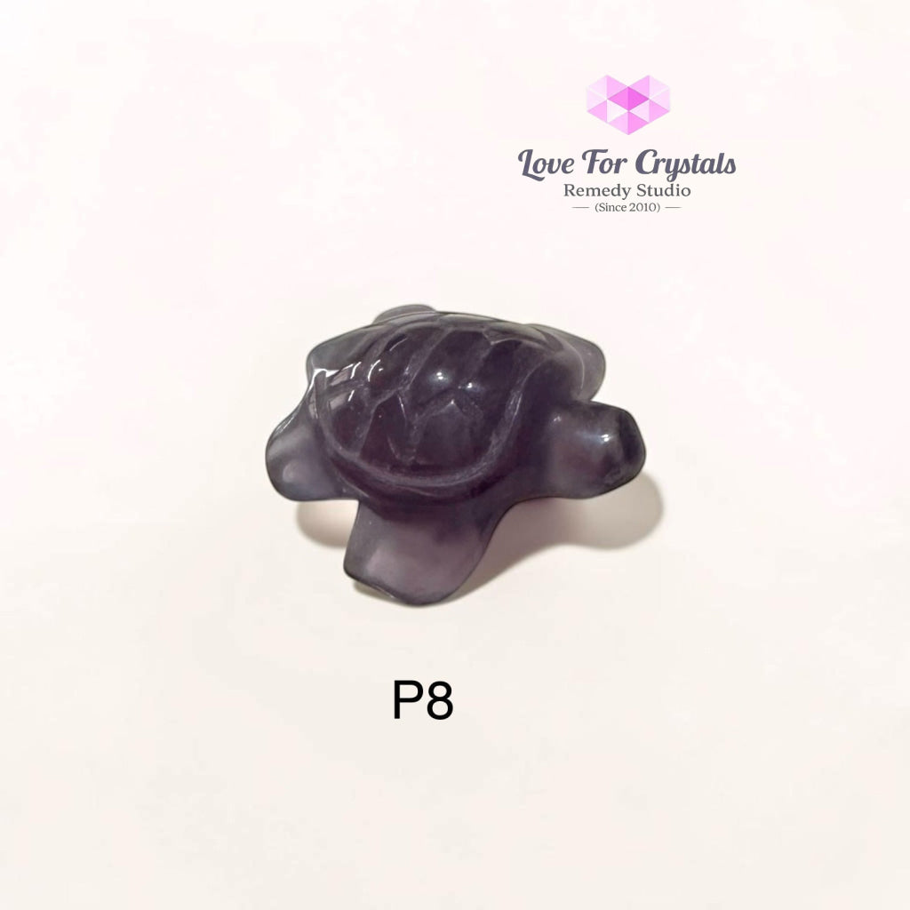 Mini Fluorite Tortoise 30mm (Harmony • Protection • Smooth Flow) - Photo 8 - Fluorite