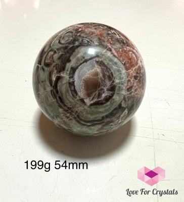Money Agate Spheres (Indonesia) 199G 54Mm Crystal Sphere