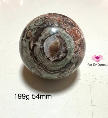 Money Agate Spheres (Indonesia) 199G 54Mm Crystal Sphere