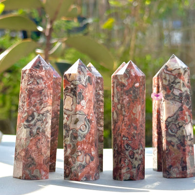 Money Agate Tower Crystal (Indonesia) Point