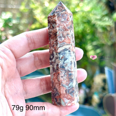 Money Agate Tower Crystal (Indonesia) Point