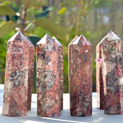 Money Agate Tower Crystal (Indonesia) Point