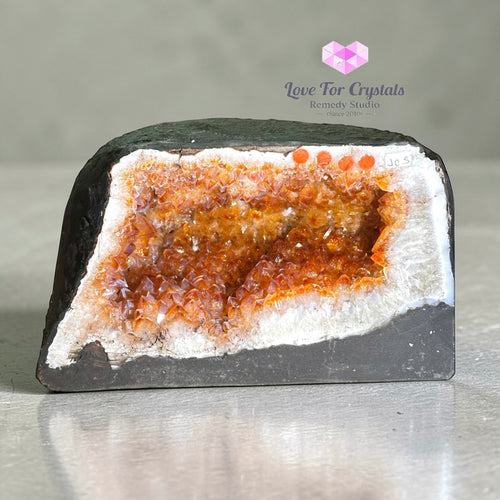 Money Catcher Citrine Geode (Brazil) Encoded & Activated (10.5kgs) 10.5 kgs Citrine