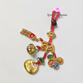 Money Lock Charm with Red String (10cm Alloy) - Keychain