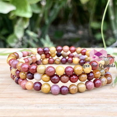 Mookaite Jasper 4Mm Bracelet Bracelets & Bangles