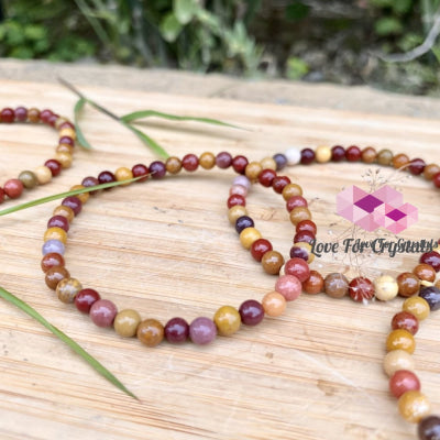 Mookaite Jasper 4Mm Bracelet Bracelets & Bangles