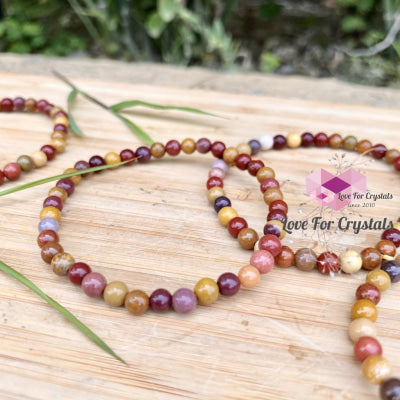 Mookaite Jasper 4Mm Bracelet Bracelets & Bangles