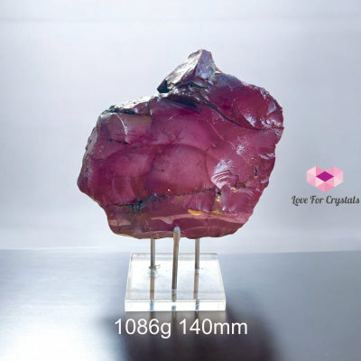 Mookaite Jasper Large Natural Raw With Acrylic Stand (Australia) 1086G 140Mm Crystals