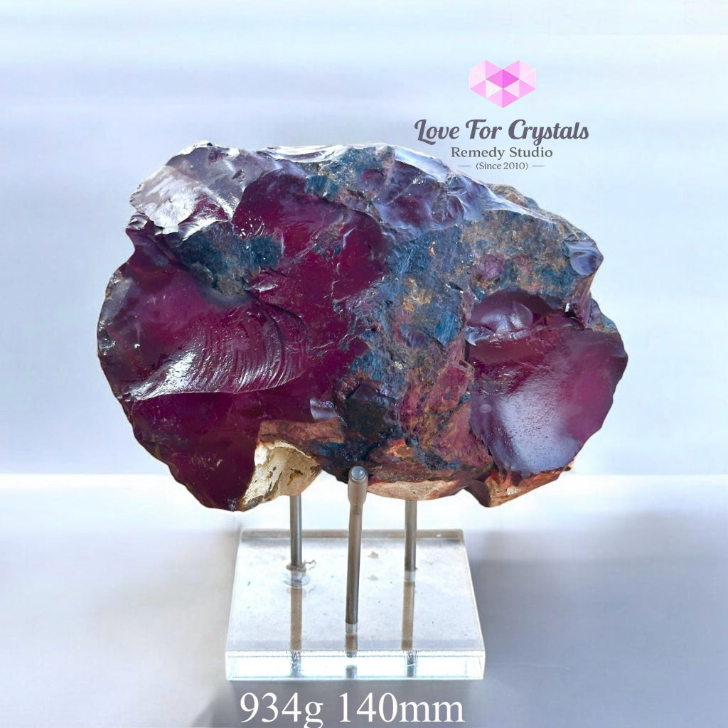 Mookaite Jasper Large Natural Raw With Acrylic Stand (Australia) 934G 140Mm Crystals