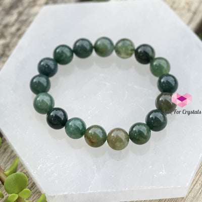 Moss Agate 10Mm Bracelet