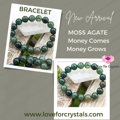 Moss Agate 10Mm Bracelet