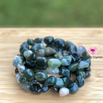 Moss Agate Tumbled Bracelet Bracelets & Bangles