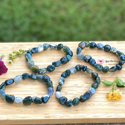 Moss Agate Tumbled Bracelet Bracelets & Bangles