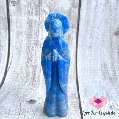 Mother Mary Carved Blue Aventurine 6 (Nett Price) Crystal Carving