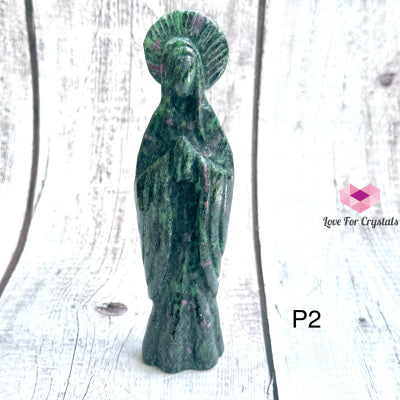 Mother Mary Carved Ruby Zoisite Photo 2 (Nett Price) Crystal Carving