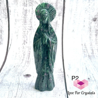 Mother Mary Carved Ruby Zoisite Photo 2 (Nett Price) Crystal Carving