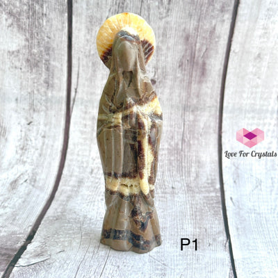 Mother Mary Carved Septarian Stone Photo 1 (Nett Price) Crystal Carving