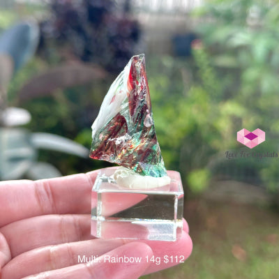 Multi-colour Andara Crystal: Rainbow Andara 14g Andara crystal