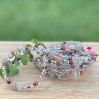 Multi-Coloured Rutilated Quartz (6Mm) Bracelet