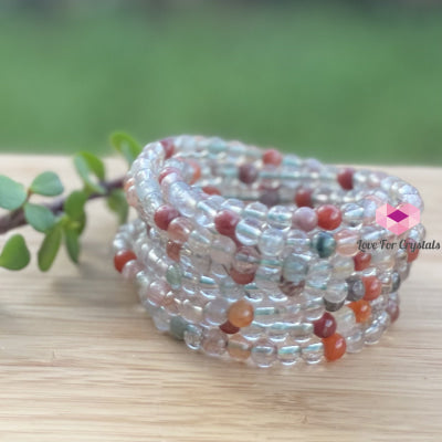 Multi-Coloured Rutilated Quartz (6Mm) Bracelet