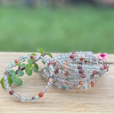 Multi-Coloured Rutilated Quartz (6Mm) Bracelet