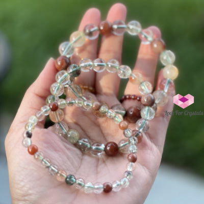 Multi-Coloured Rutilated Quartz (8Mm) Bracelet