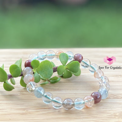 Multi-Coloured Rutilated Quartz (8Mm) Bracelet