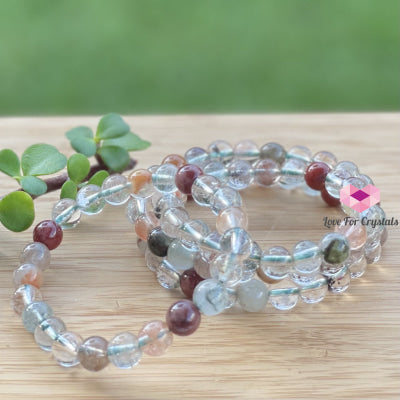 Multi-Coloured Rutilated Quartz (8Mm) Bracelet