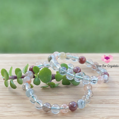 Multi-Coloured Rutilated Quartz (8Mm) Bracelet