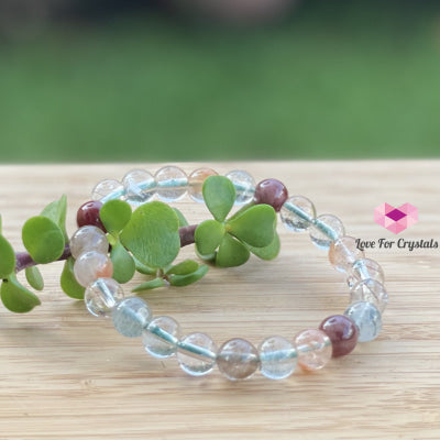 Multi-Coloured Rutilated Quartz (8Mm) Bracelet